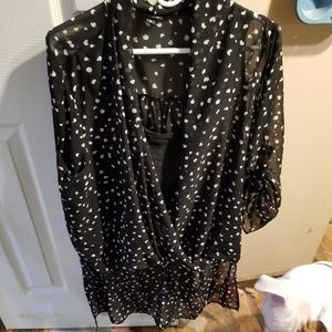 Blackheart 2x sheer heart blouse